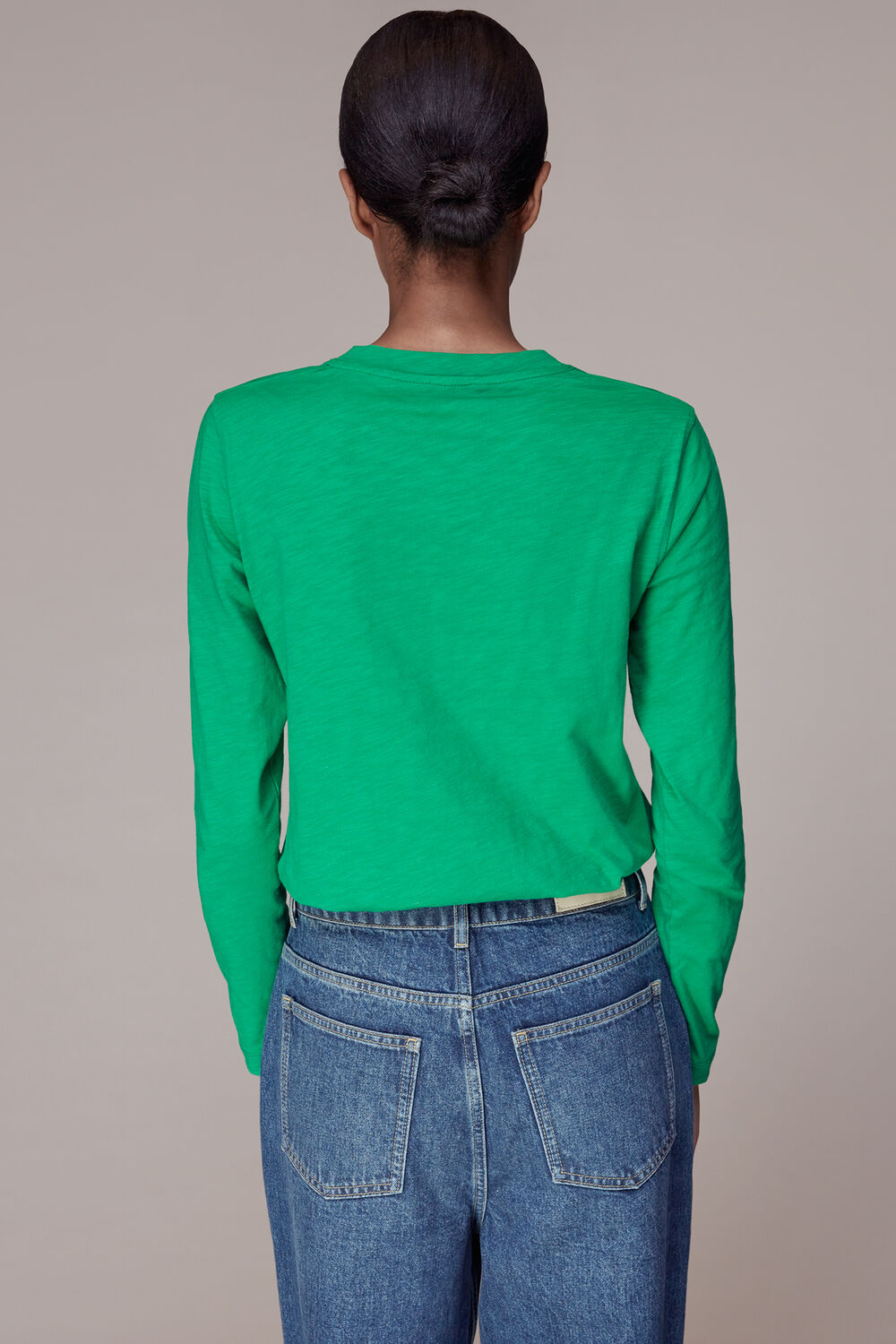 Crew Neck Pocket Top